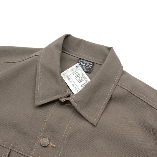 PRISON BLUES Western Jacket in Rigid Olive | Collar and Button Detail