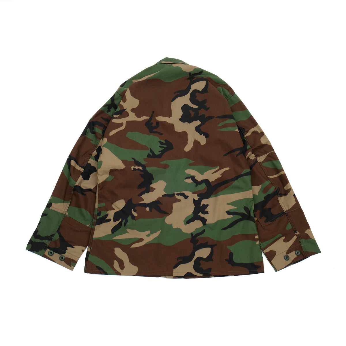 PROPPER BDU Coat in Woodland Camo — Ripstop Back View