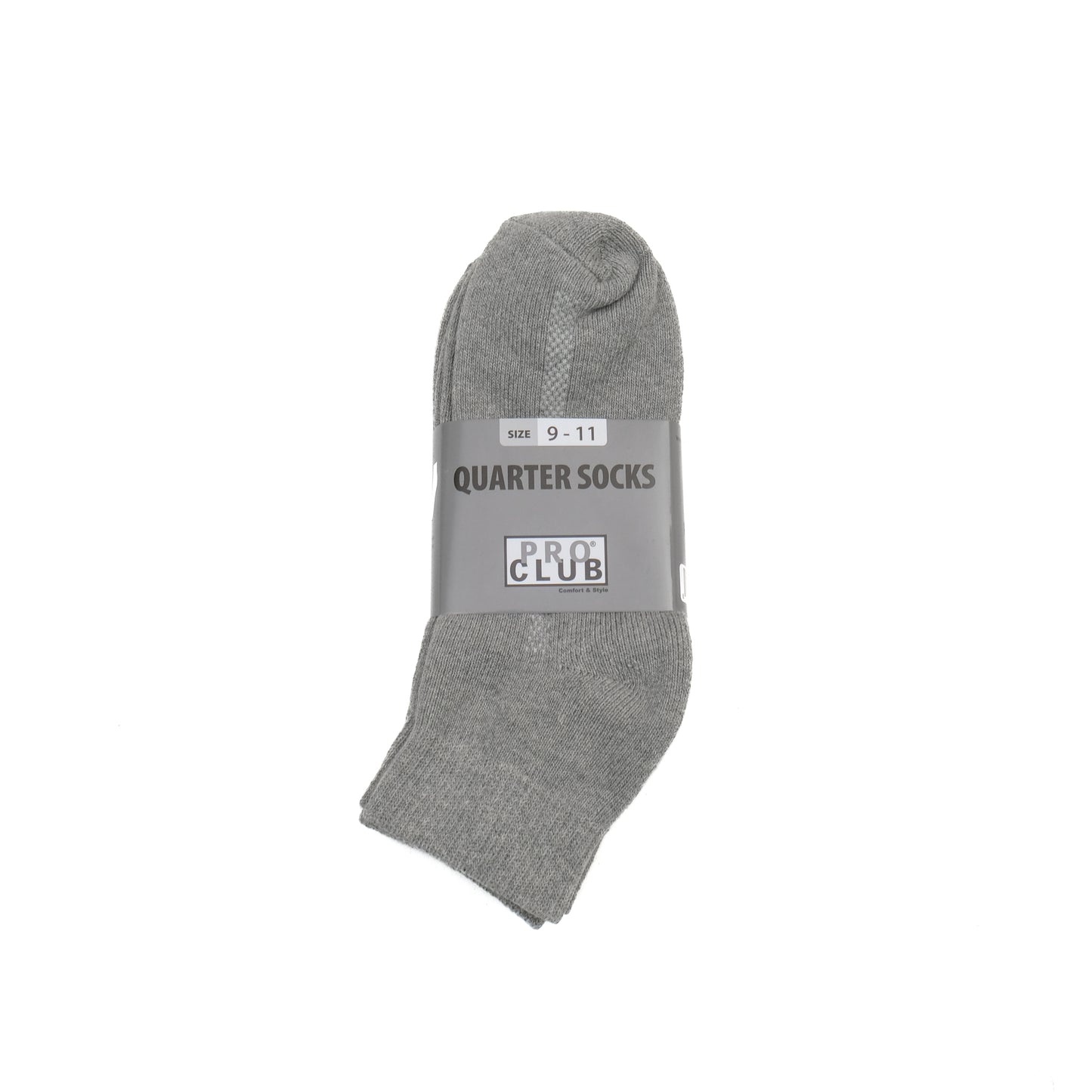 PROCLUB / 3-PACK HEAVYWEIGHT QUARTER SOCKS / H.GRAY