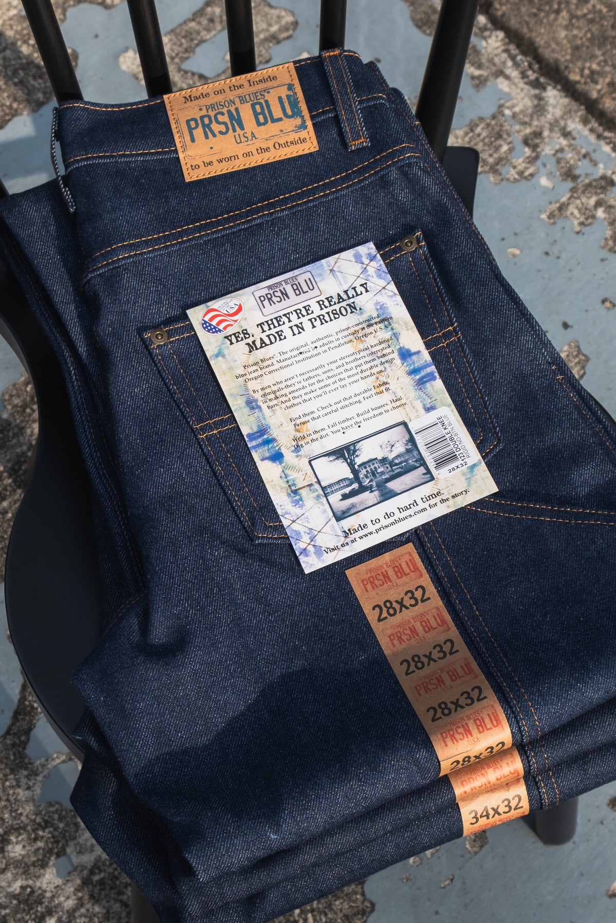 PRISON BLUES heavyweight denim jeans made in USA — PRACTICAL EFFECTS Singapore