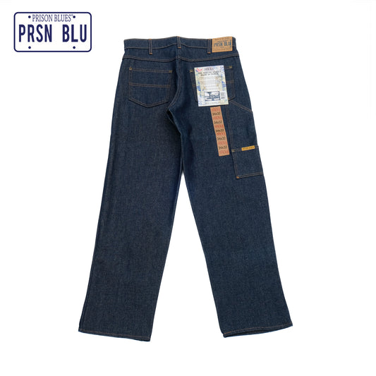 PRISON BLUES Work Utility Jeans in Rigid Blue | 7 Pocket Denim