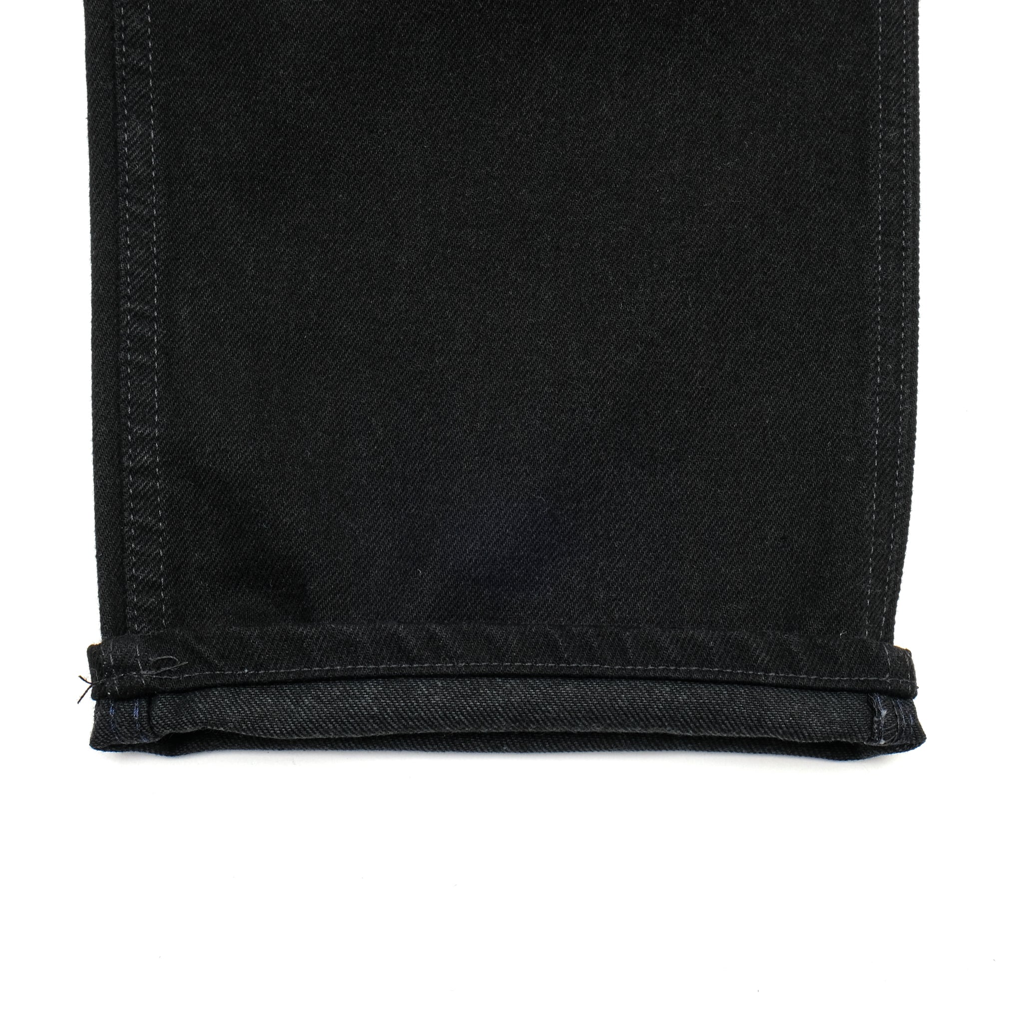 PRISON BLUES DOUBLE KNEE JEANS - RINSED BLACK | Heavyweight Denim