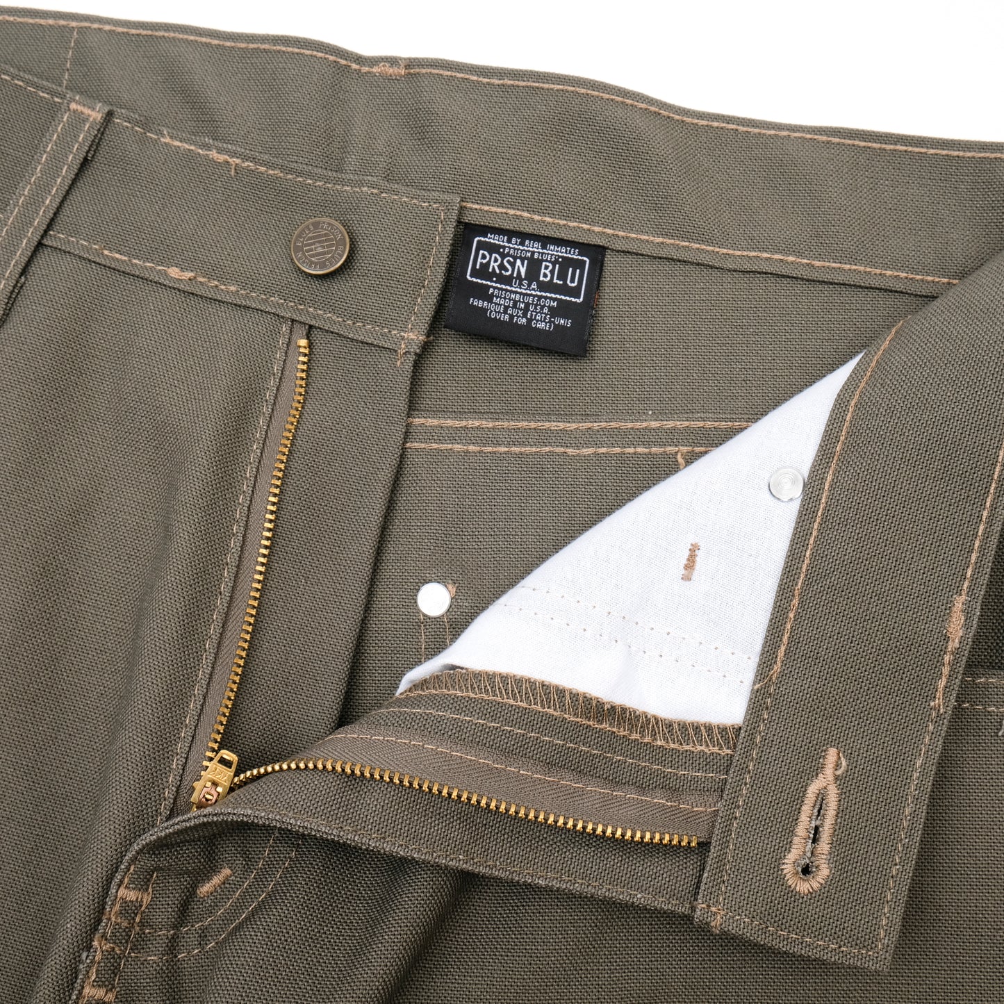 PRISON BLUES / RIGID OLIVE / DOUBLE KNEE JEANS