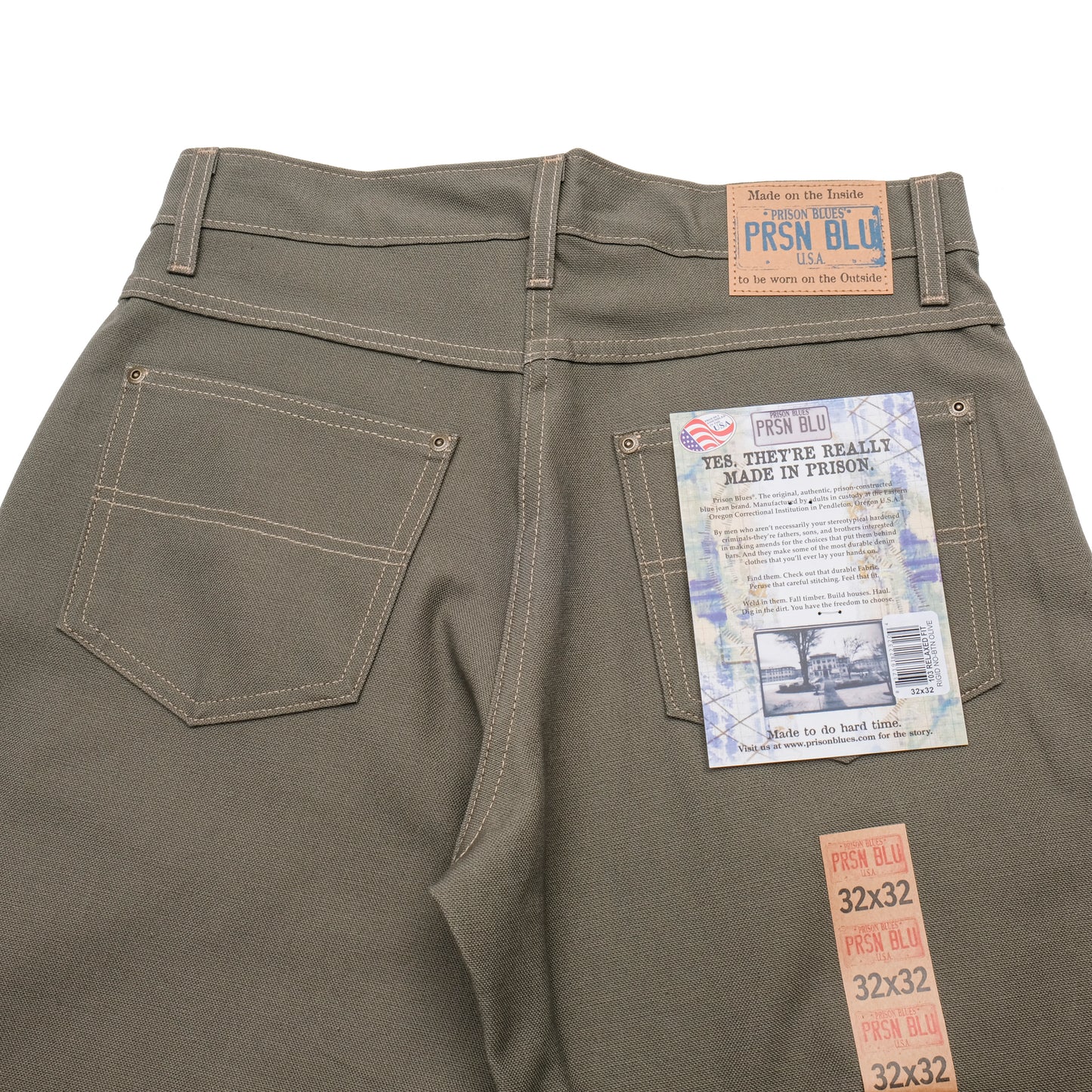 PRISON BLUES / RIGID OLIVE / RELAXED FIT JEANS
