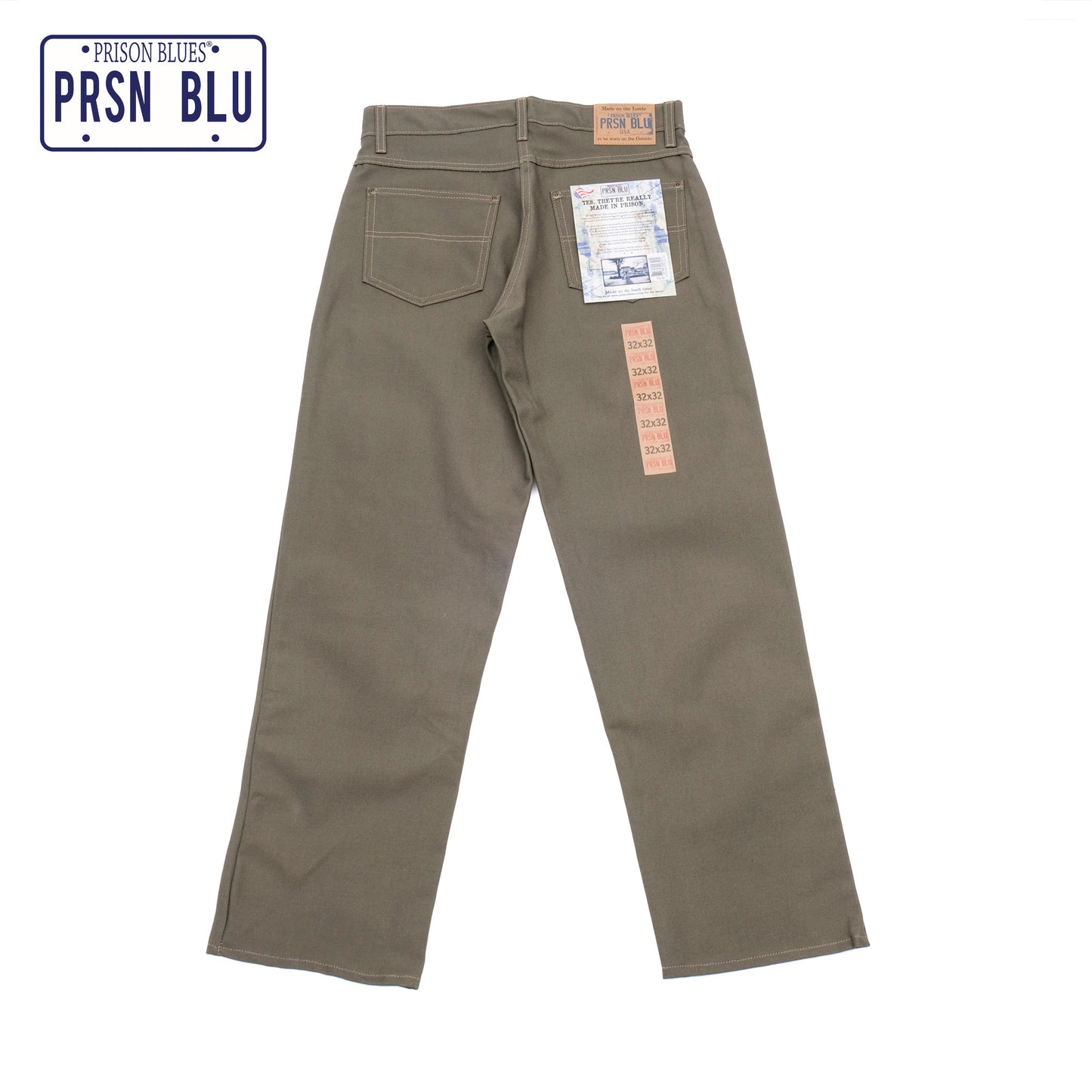 PRISON BLUES / RIGID OLIVE / RELAXED FIT JEANS