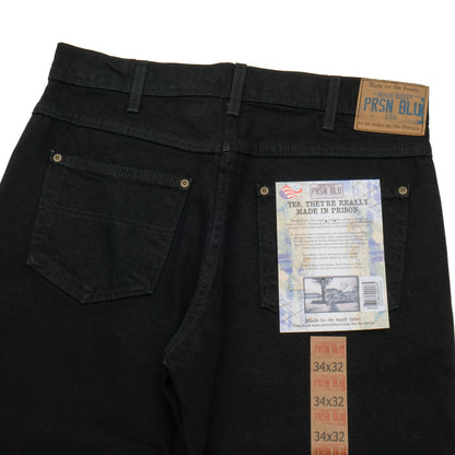 PRISON BLUES / RINSED BLACK / RELAXED FIT JEANS