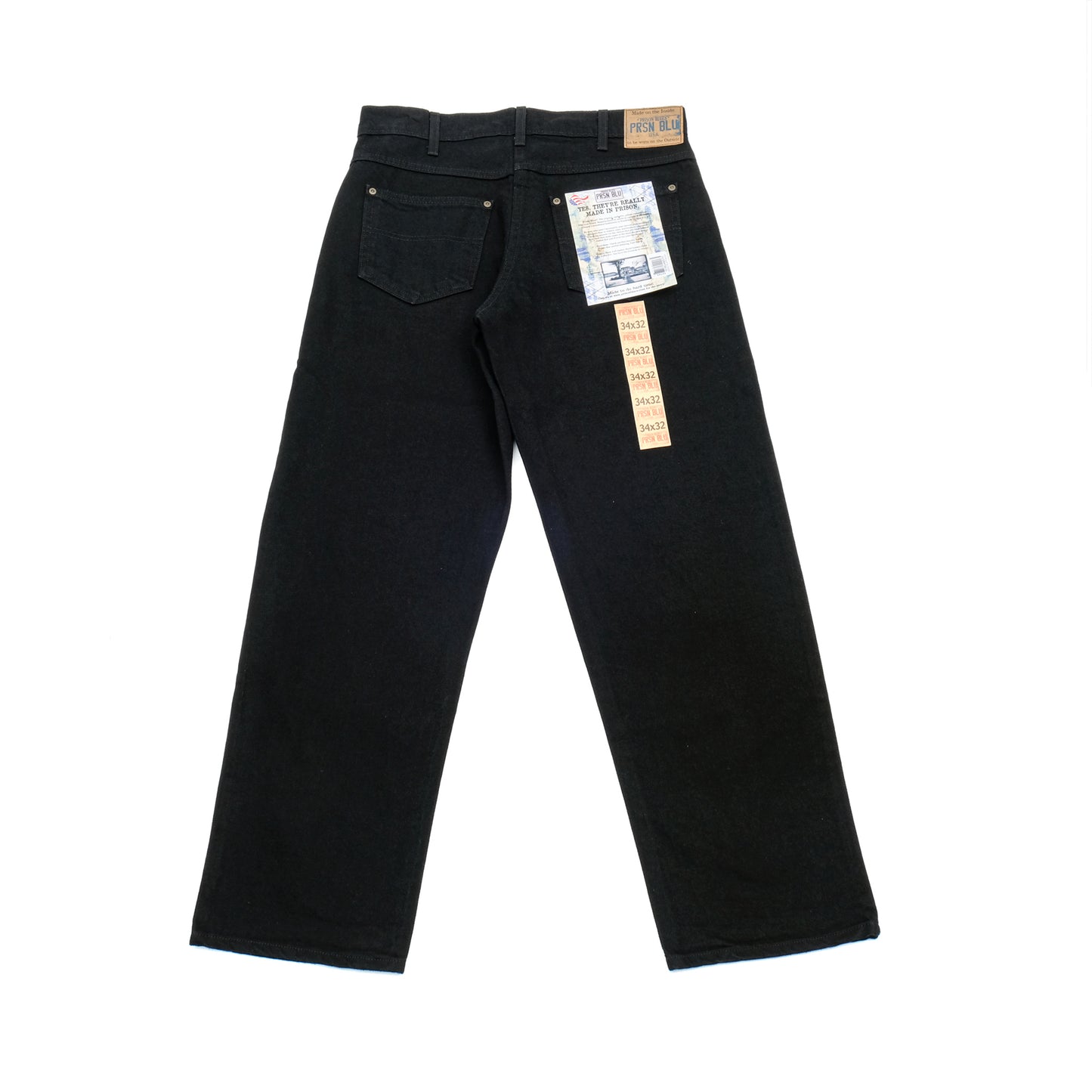 PRISON BLUES / RINSED BLACK / RELAXED FIT JEANS