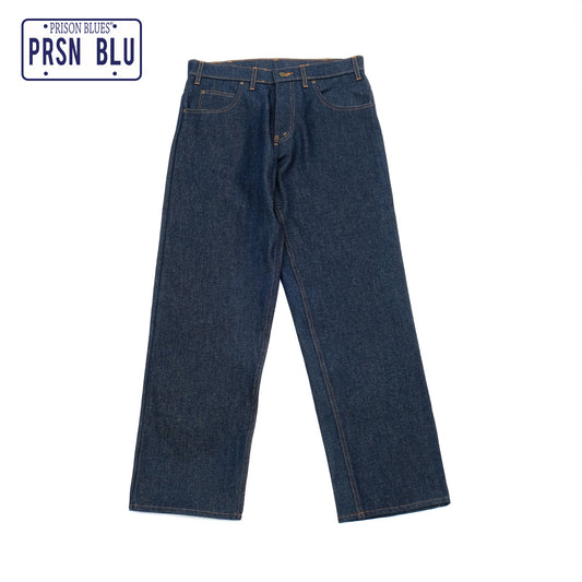 PRISON BLUES Relaxed Fit Jeans in Rigid Blue | Heavyweight Denim