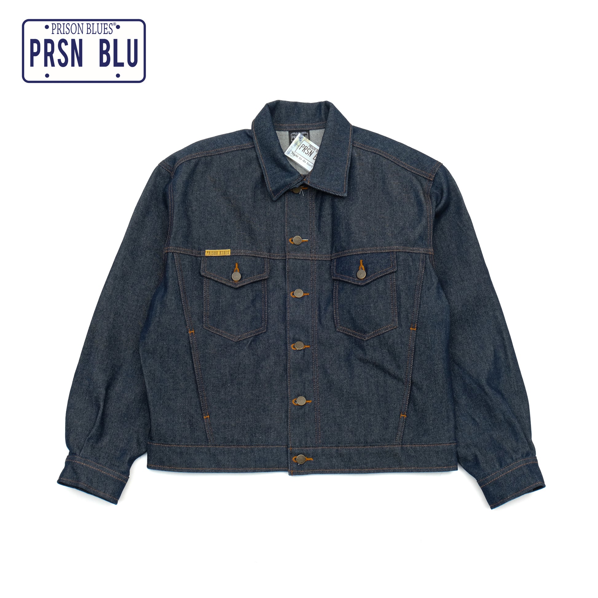 PRISON BLUES Western Jacket in Rigid Blue | Heavyweight Denim Jacket