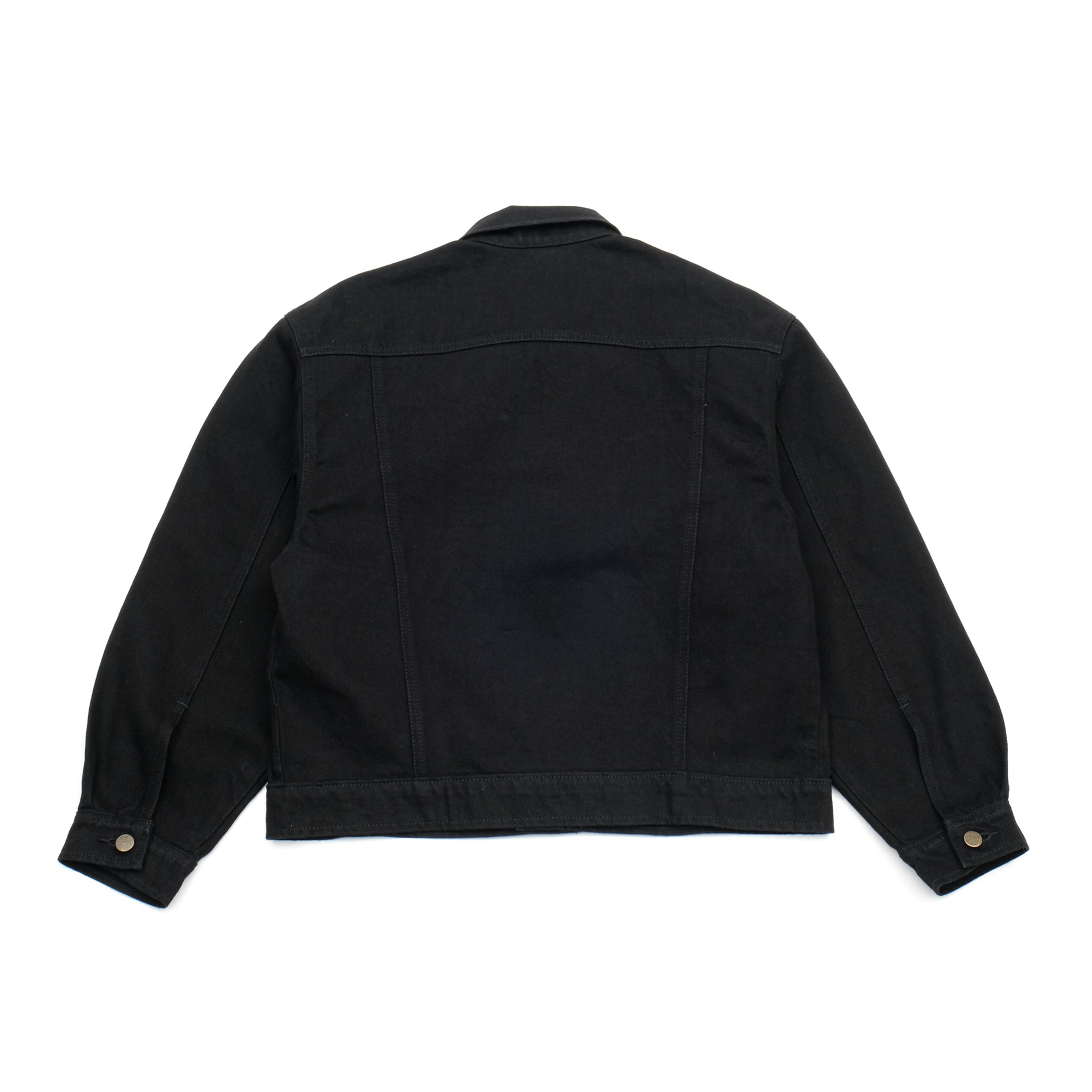 PRISON BLUES WESTERN JACKET - RINSED BLACK | Heavyweight Denim