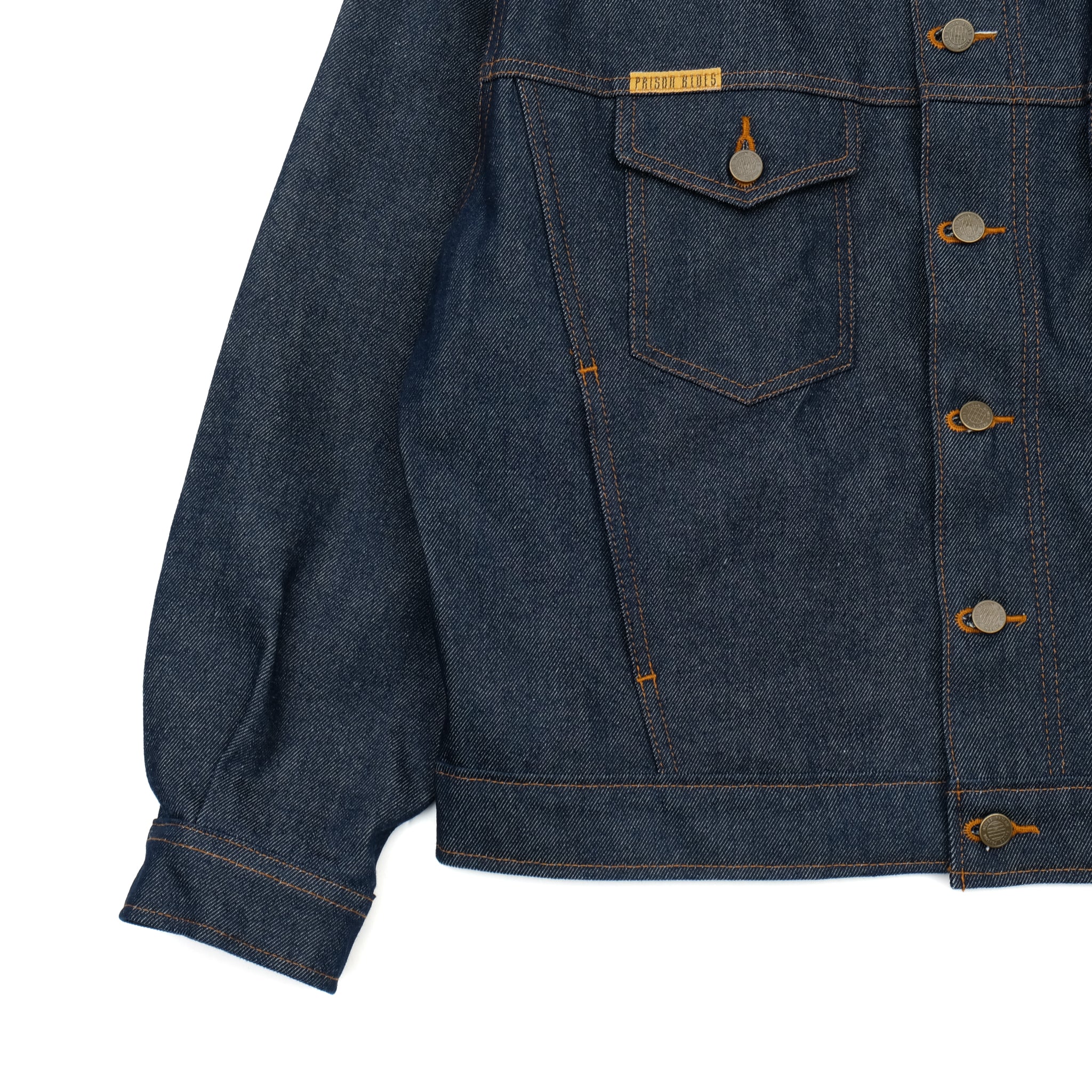 ジャケット・アウター PRISON BLUES DENIM JACKET RIGID BLUE PRISON BLUES WESTERN JACKET - RIGID BLUE | Heavyweight Denim