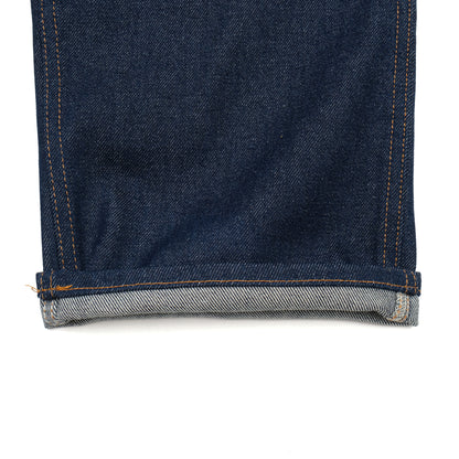 PRISON BLUES Heavyweight Jeans in Rigid Blue | Hem Detail