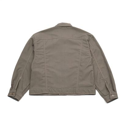 PRISON BLUES Western Jacket in Rigid Olive | Heavyweight Cotton Canves Jacket Back View