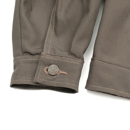 PRISON BLUES Western Jacket in Rigid Olive | Adjustable Button Cuff Detail
