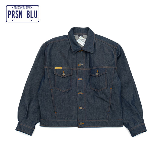 PRISON BLUES Western Jacket in Rigid Blue | Heavyweight Denim Jacket