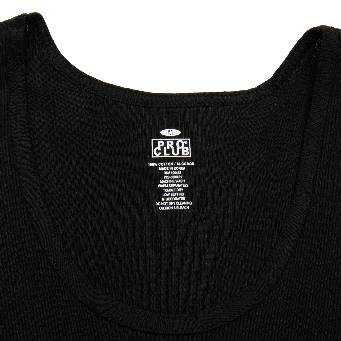 PROCLUB / BLACK / 3-PACK PREMIUM RINGSPUN COTTON RIBBED A-SHIRT