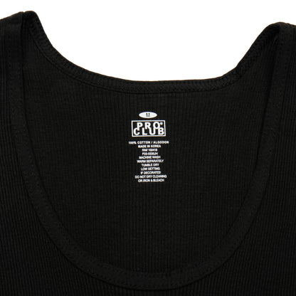 PROCLUB / BLACK / 3-PACK PREMIUM RINGSPUN COTTON RIBBED A-SHIRT