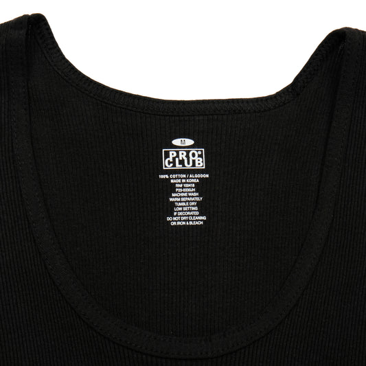 PROCLUB / BLACK / 3-PACK PREMIUM RINGSPUN COTTON RIBBED A-SHIRT