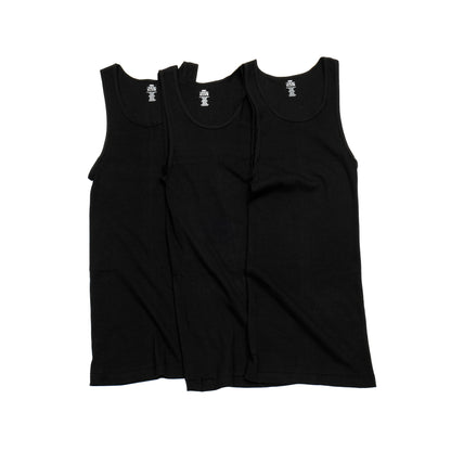 PROCLUB / BLACK / 3-PACK PREMIUM RINGSPUN COTTON RIBBED A-SHIRT