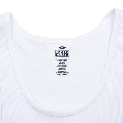 PROCLUB / WHITE / 3-PACK PREMIUM RINGSPUN COTTON RIBBED A-SHIRT
