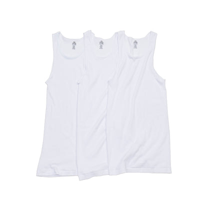 PROCLUB / WHITE / 3-PACK PREMIUM RINGSPUN COTTON RIBBED A-SHIRT