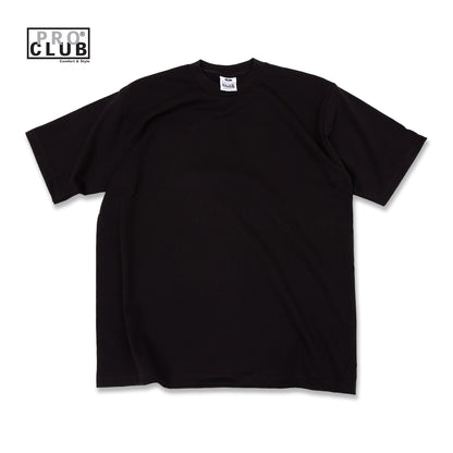 PROCLUB 6.5oz Heavyweight Short Sleeve Tee in Black — Heavyweight USA Cotton