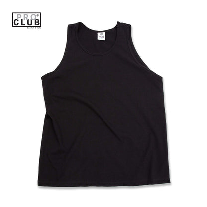 PROCLUB 6.5oz Heavyweight Tank Top in Black — Heavyweight USA Cotton