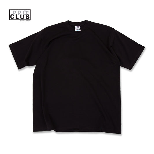 PROCLUB 6.5oz Heavyweight Short Sleeve Tee in Black — Heavyweight USA Cotton
