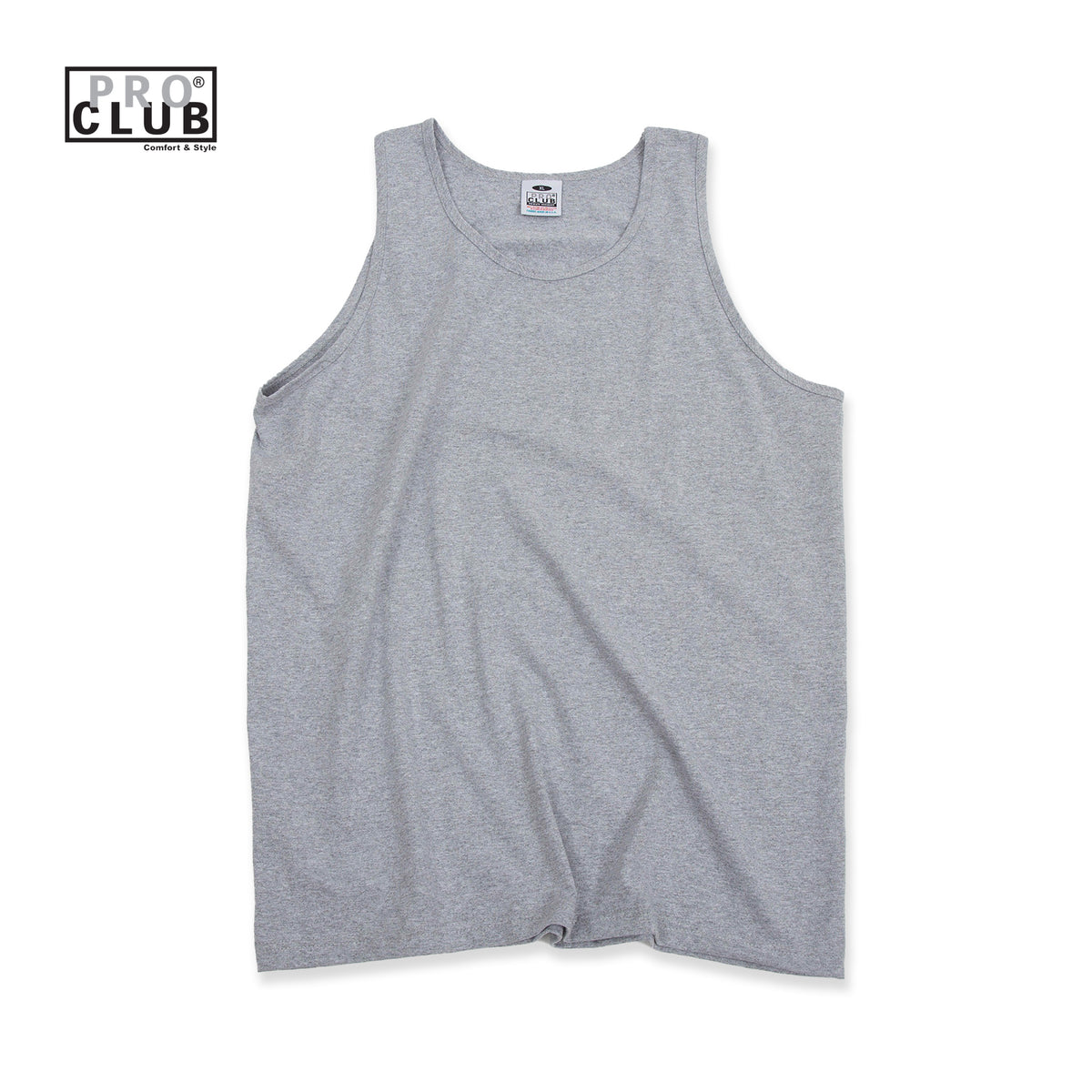 PROCLUB 6.5oz Heavyweight Tank Top in Heather Gray — Heavyweight USA Cotton