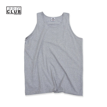 PROCLUB 6.5oz Heavyweight Tank Top in Heather Gray — Heavyweight USA Cotton