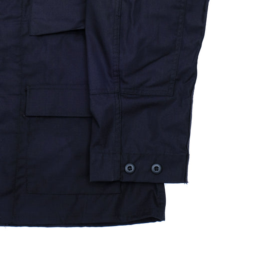 PROPPER BDU Coat in Navy — Ripstop Adjustable Cuff Details