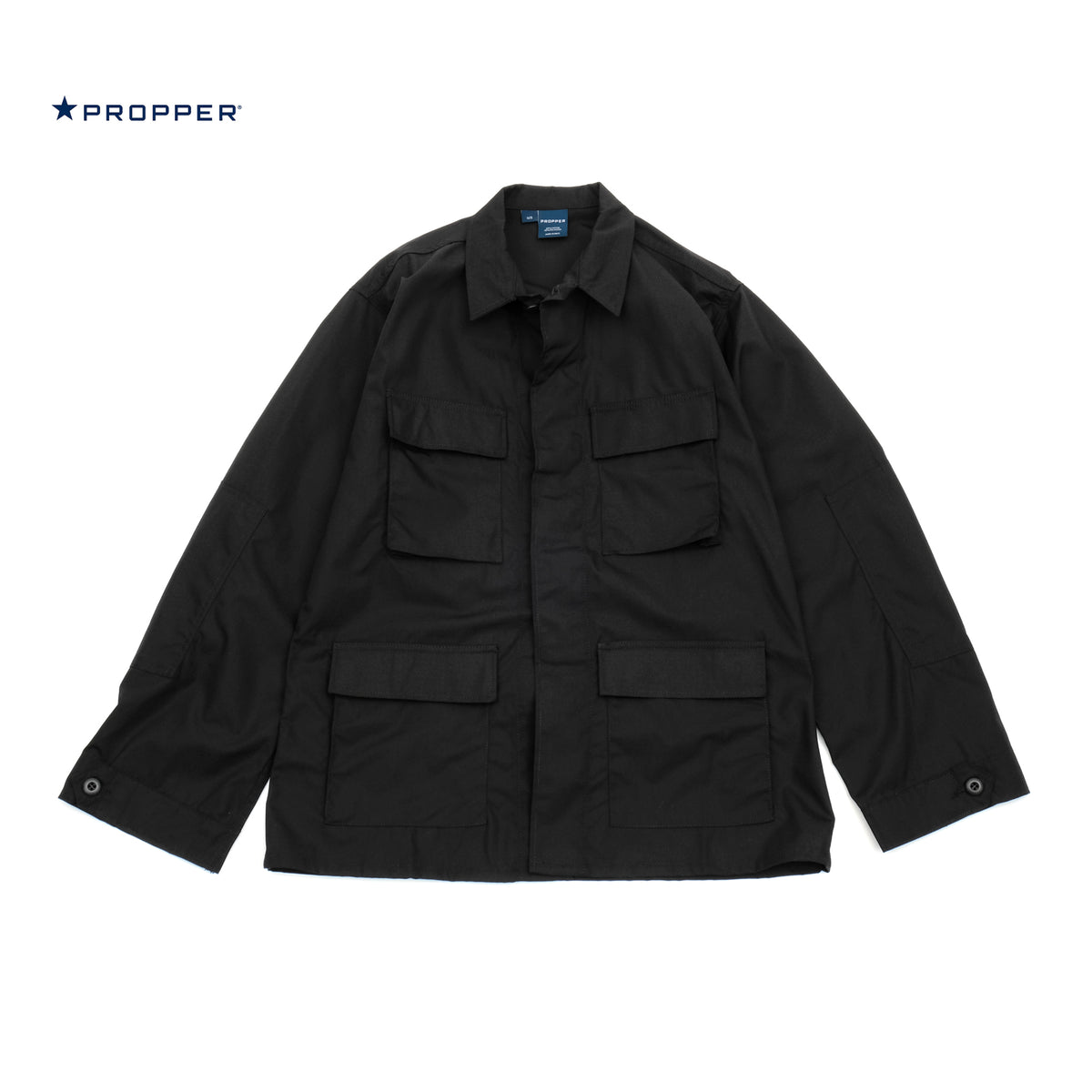 PROPPER BDU Coat in Black — Military-Grade Ripstop Fabric