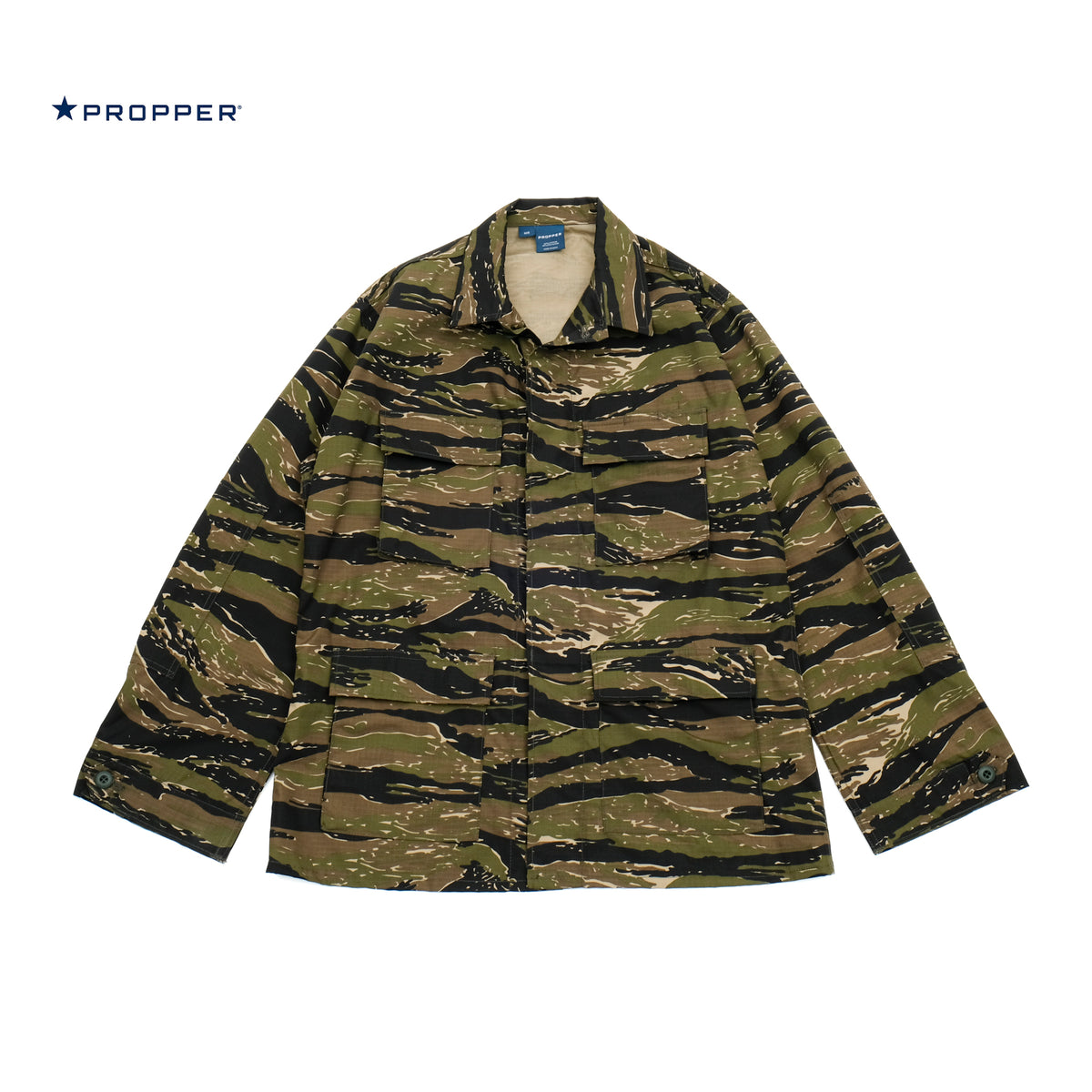PROPPER BDU Coat in Asian Tiger Camo — Military-Grade Ripstop Fabric
