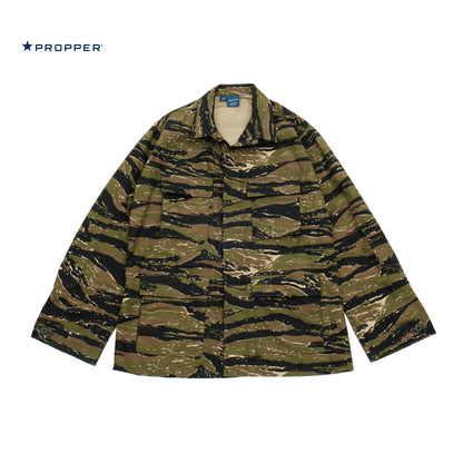PROPPER BDU Coat in Asian Tiger Camo — Military-Grade Ripstop Fabric