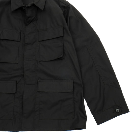 PROPPER BDU Coat in Black — Ripstop Front Pocket Details
