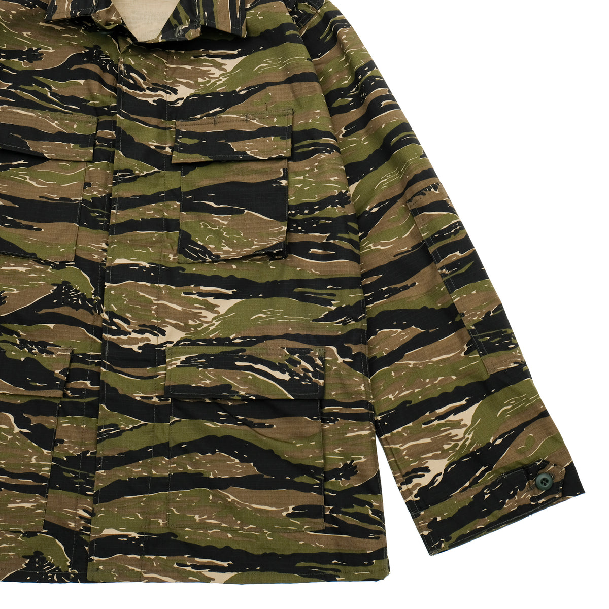 PROPPER BDU Coat in Woodland Camo — Ripstop Front Pocket Details