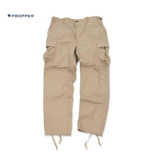 PROPPER BDU Cargo Pants in Khaki — Military-Grade Ripstop Fabric