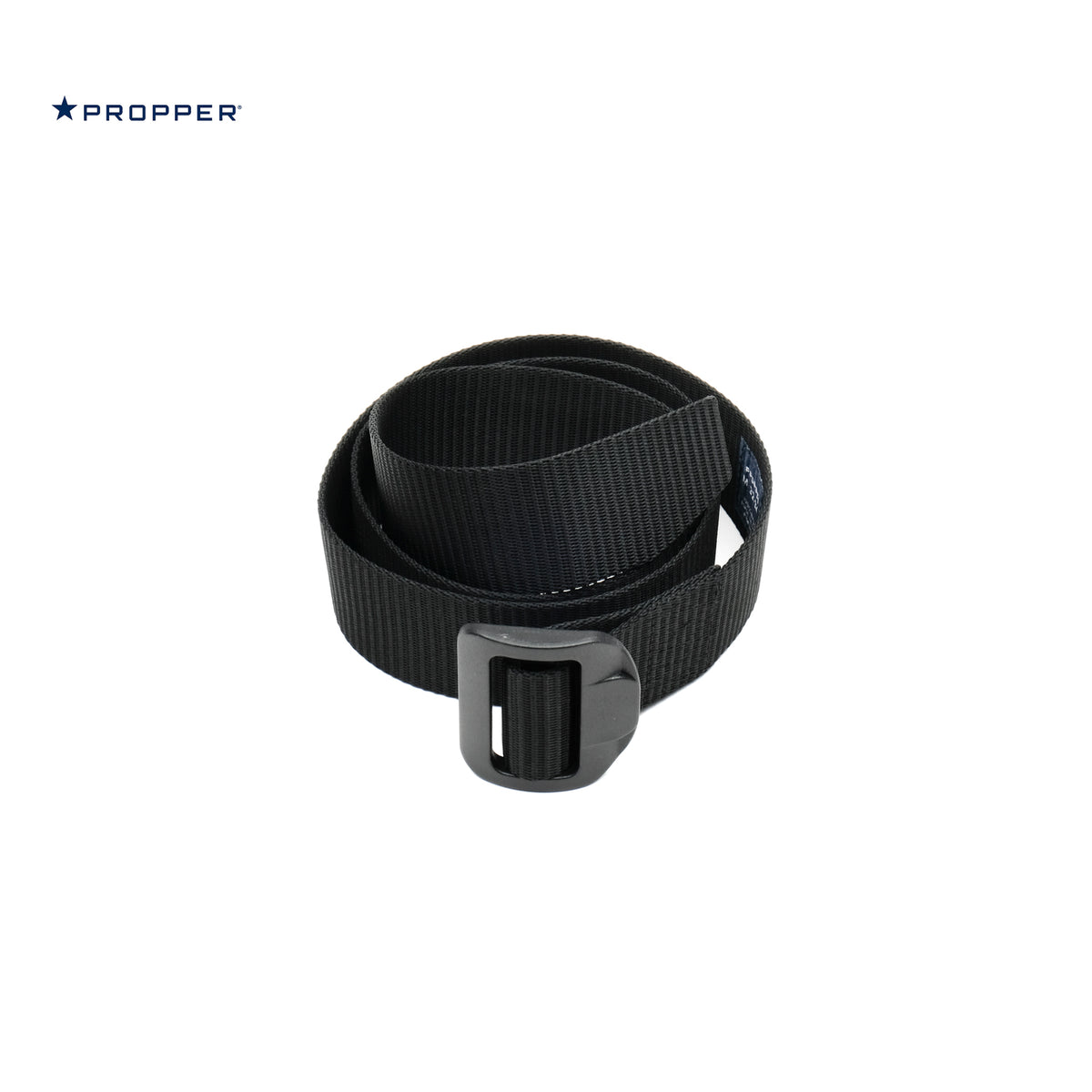 PROPPER Tactical Duty Belt in BLACK — Nylon Webbing Belt with Non-Metal Buckle