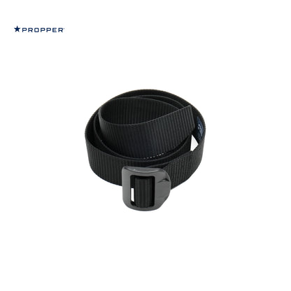 PROPPER Tactical Duty Belt in BLACK — Nylon Webbing Belt with Non-Metal Buckle