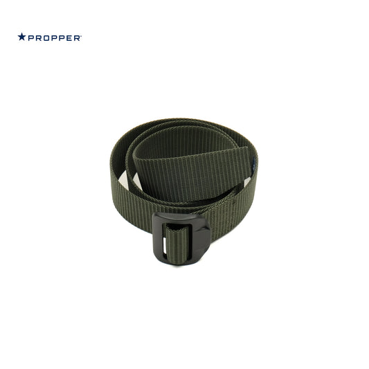 PROPPER Tactical Duty Belt in OLIVE — Nylon Webbing Belt with Non-Metal Buckle