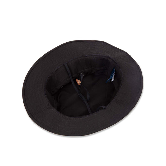 PROPPER Boonie Hat in BLACK — Interior View with Adjustable Chin Cord