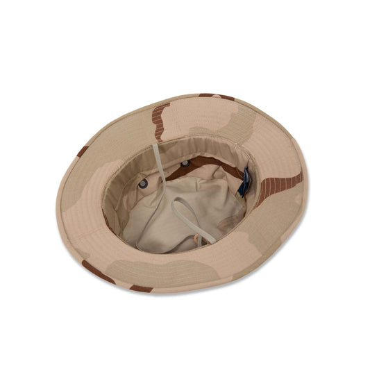 PROPPER Boonie Hat in 3 COLOR DESERT — Interior View with Adjustable Chin Cord