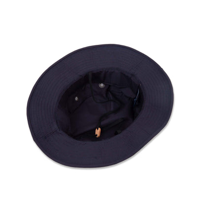 PROPPER Boonie Hat in NAVY — Interior View with Adjustable Chin Cord