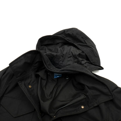 PROPPER M65 Field Jacket in BLACK — Concealed Hood Detail