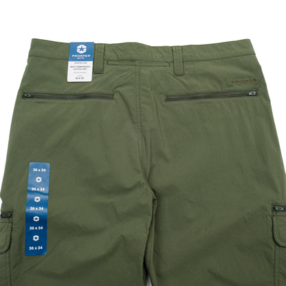 PROPPER Summerweight Tactical Pants in OLIVE — Rear Zipper Pocket Detail