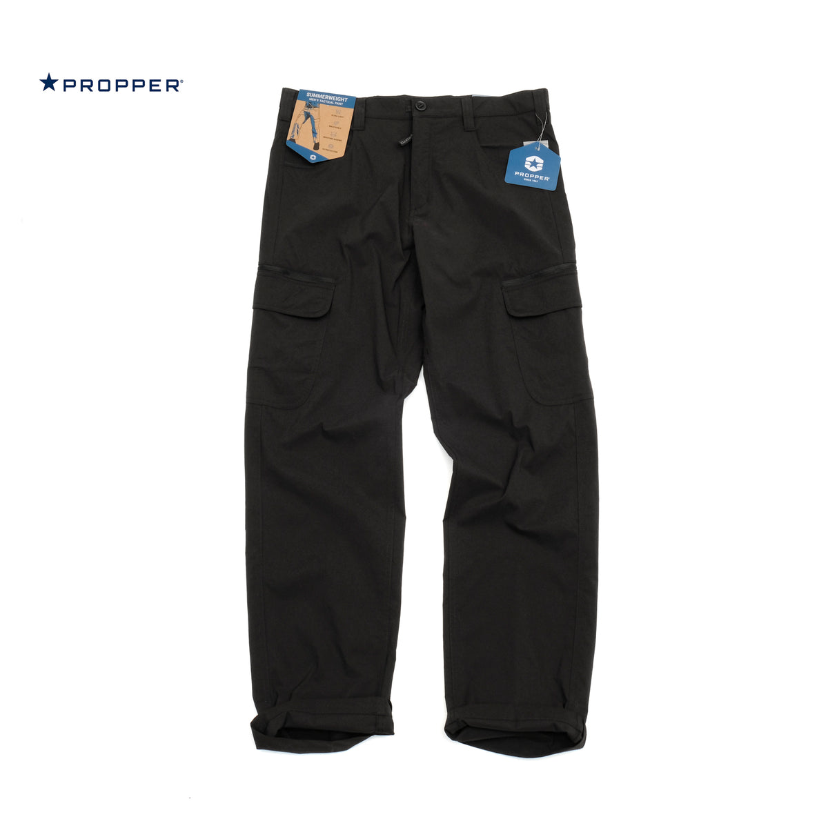 PROPPER Summerweight Tactical Pants in BLACK — Lightweight Stretch Ripstop