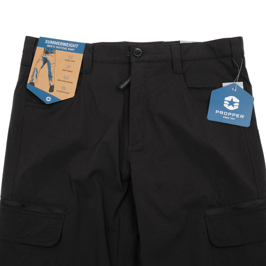 PROPPER Summerweight Tactical Pants in BLACK — Cargo Pocket Detail